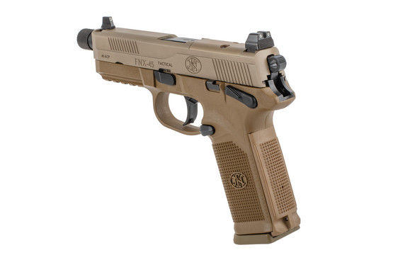 Fn America FNX-45 Tactical .45 ACP pistol FDE with optic ready slide